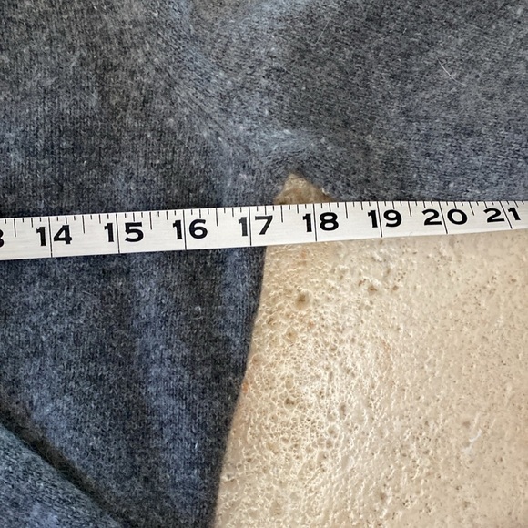 Lauren Ralph Lauren Wool Sweater Women’s Faux Wrap soft cozy Fall Preppy grey S - Picture 6 of 6